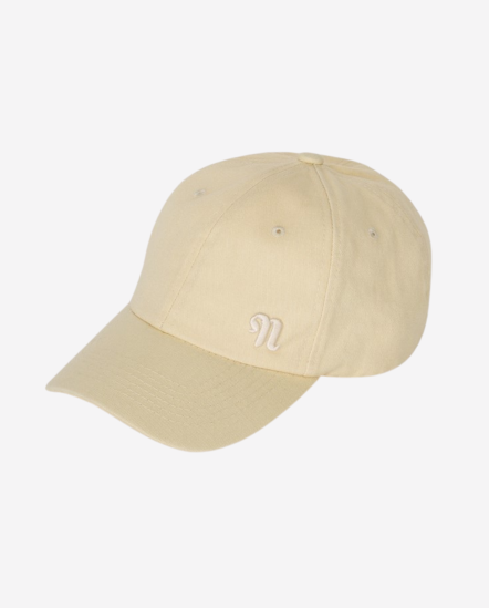 刺繡-N Logo棒球帽/奶油色