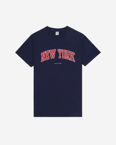 New York Ivy-紅字Logo短袖T