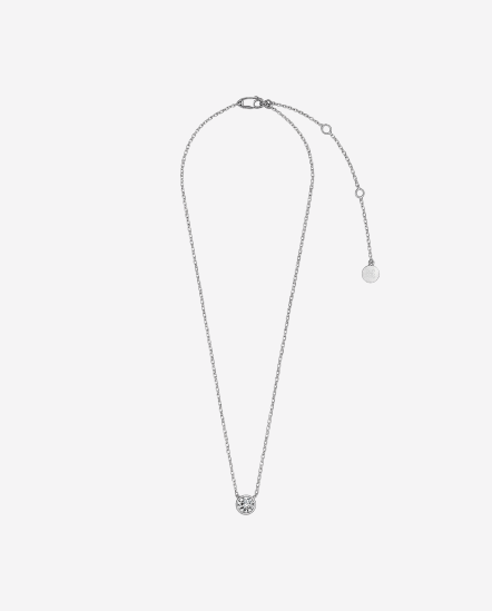 DARLA 氣泡單鑽項鍊/銀色