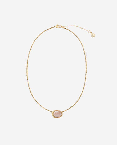 Halo - Coral水晶項鍊 草莓晶