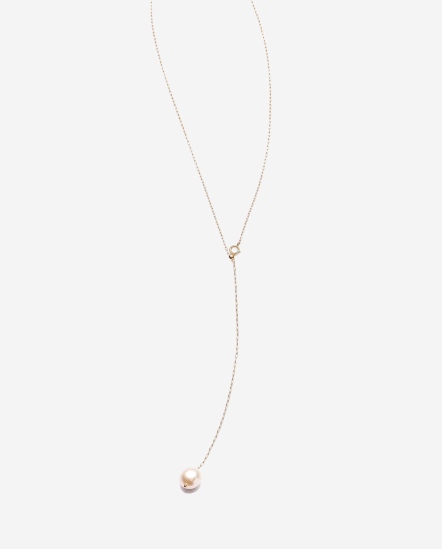 White Drop Adjustable-單珍珠可調節細鍊
