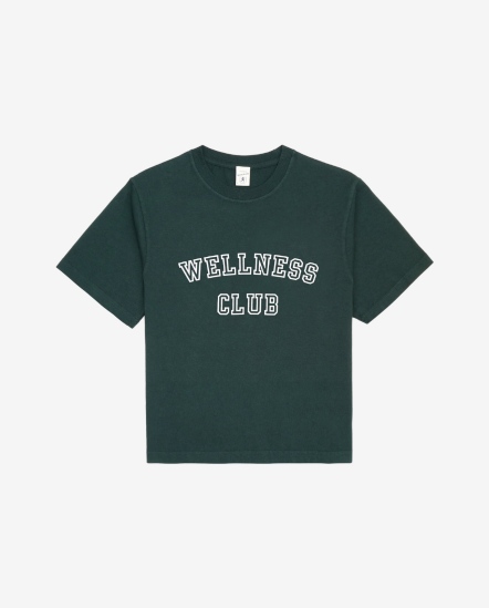 Wellness Club白框標語短袖T