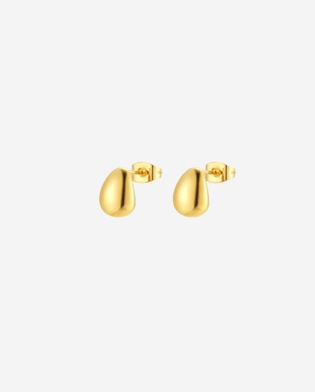 Gold Drop-燈泡金屬小耳環