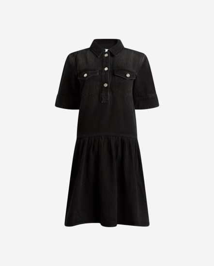 半開襟襯衫洋裝