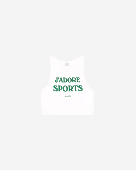 Jadore Baby -標語綠字短版背心