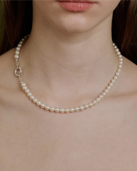 Keystone Pearl-水手扣項鍊