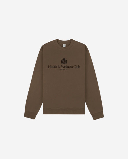 H&W Crest-稻穗皇冠標語長袖衛衣