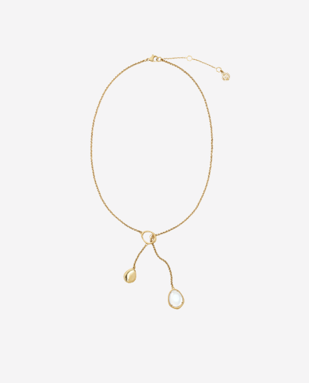 Halo - Luna雙墜水晶項鍊 藍玉髓