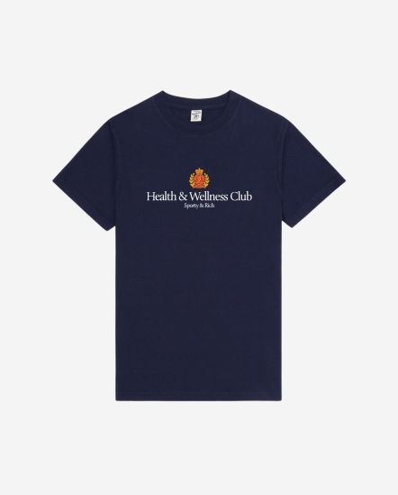 H&W Crest-稻穗徽標標語短袖T