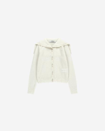 馬海毛有領針織外套