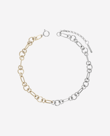 SCOTT-金雙色大小圈頸鍊