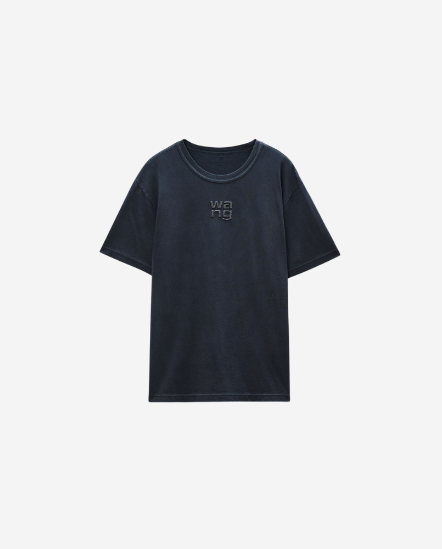 凸燙鑽Logo短袖T