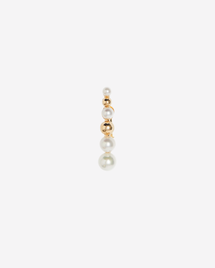 Drops P-6,5.5,4,3mm珍珠直條夾式耳環/單