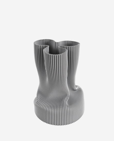 Folding Vase-3D曲線花瓶M/21*15/灰色