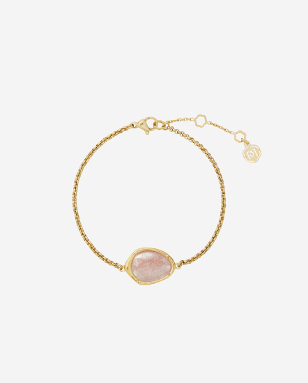 Halo - Coral水晶手鍊 草莓晶