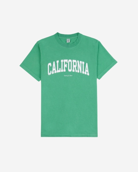 California白字短袖T