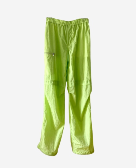 拉鍊口袋鬆緊帶長褲