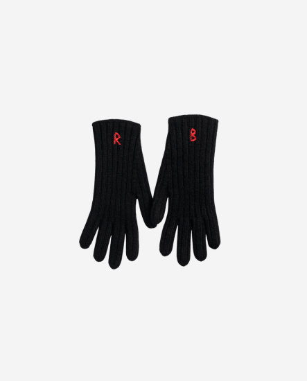 RB字羊毛手套/黑色