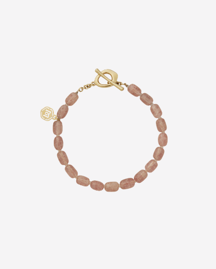 Halo - Coral水晶串手鍊 草莓晶