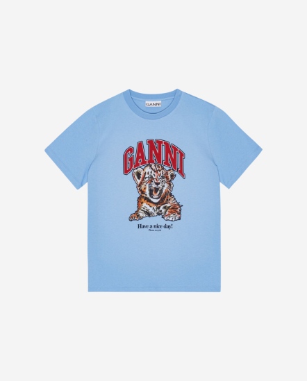 小奶豹印刷短袖T