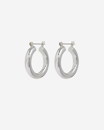 AMALFI素圓圈耳環-小/銀