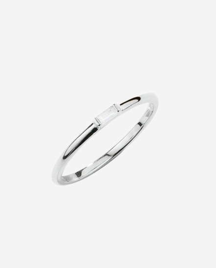 Feather Light Ring Baguette-小方鑽細戒