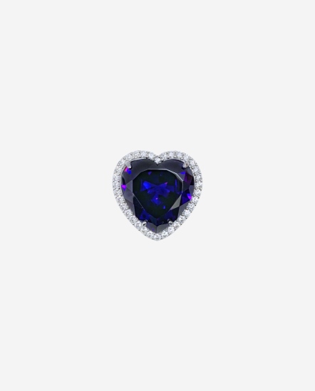 LIBBY BLUE Brooch-心型胸針 藍鑽