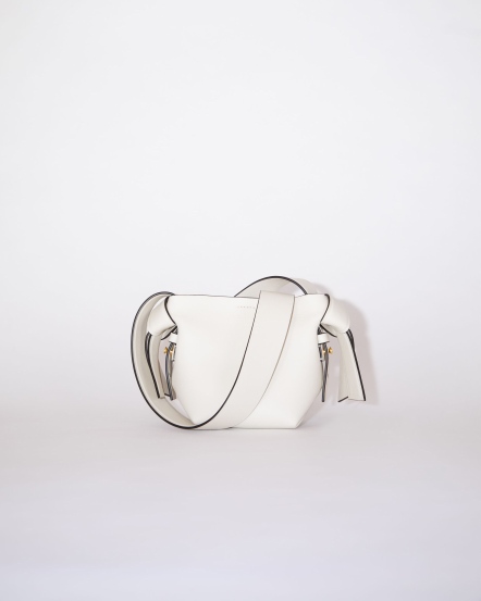 Musubi Micro扭結斜揹迷你包/白色