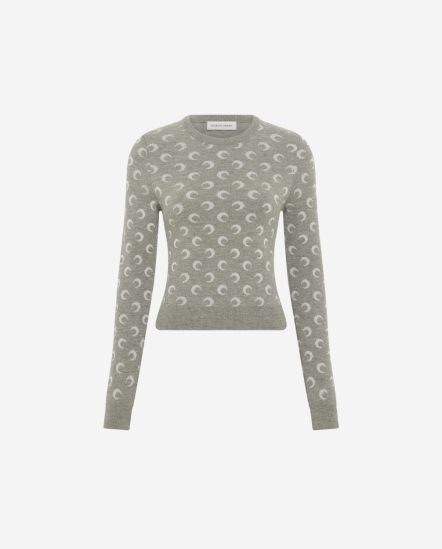 滿版月亮刺繡針織衣