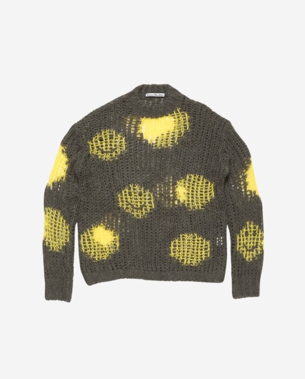 黃色笑臉圈圈毛衣