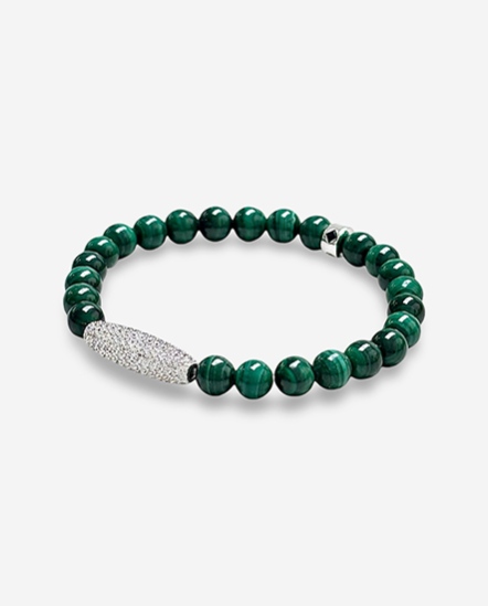 CHA x HANSHSU 孔雀石長常鑽 單圈手串