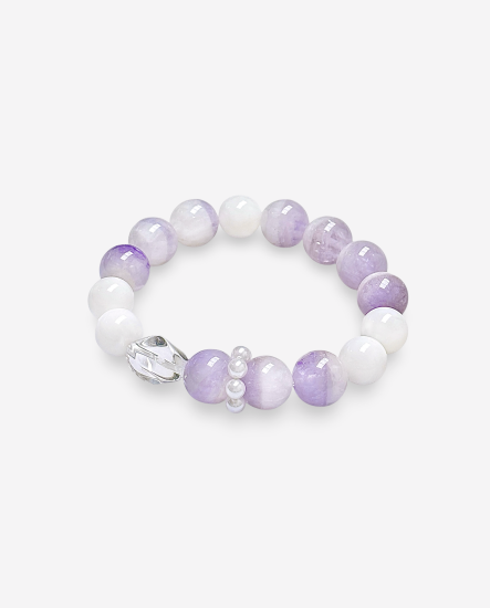 紫極星輝 紫極光x硨磲 水晶手串