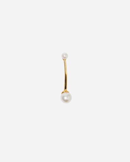 Seesaw Pearl-8,4mm雙邊珍珠耳夾式耳環/單