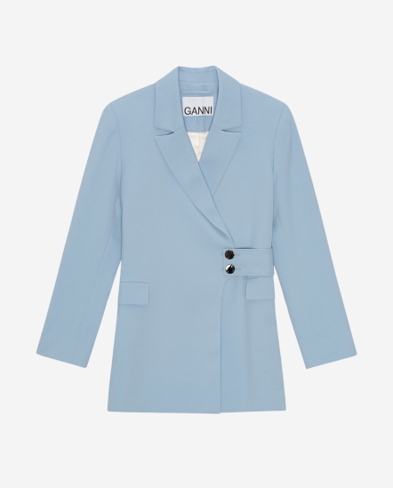 側邊扣帶西裝外套