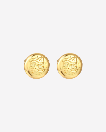 Coin-Logo硬幣耳環