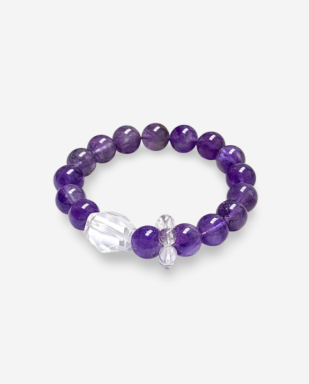 紫映凝光 紫水晶 水晶手串 10mm