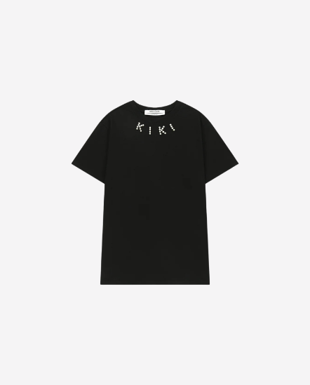 珍珠排列KIK短袖T