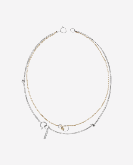 CLARK-金雙色鍊條圈結項鍊