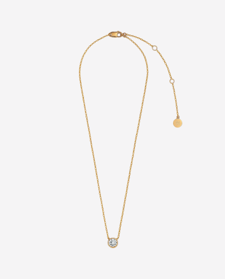 DARLA 氣泡單鑽項鍊/玫瑰金