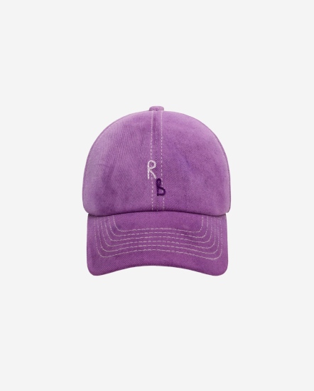 RB小字手染棒球帽/紫色