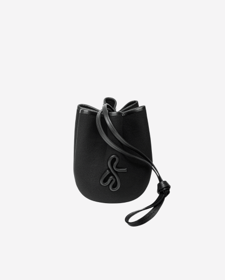 RB Logo多用式羊毛帽/包/黑色