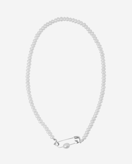 Pin Pearl-別針珍珠串項鍊