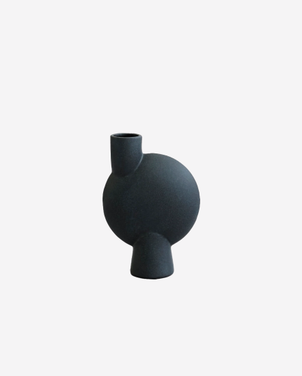 Sphere Vase Bubl Medio-球型花瓶18*8*26/黑色