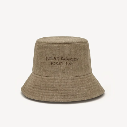 品牌標語繡字水桶漁夫帽