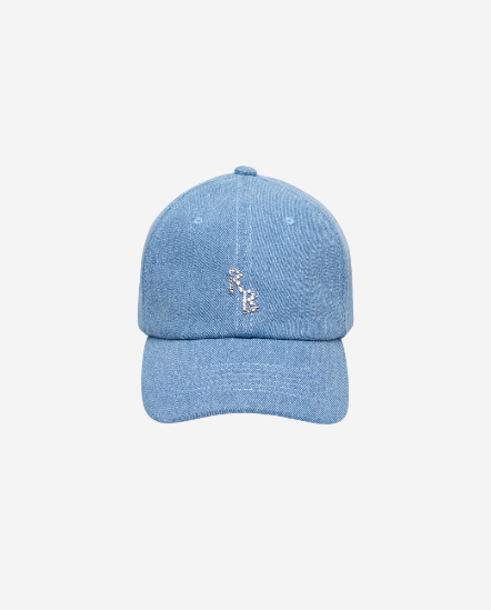 RB小鑽字牛仔棒球帽/天空藍