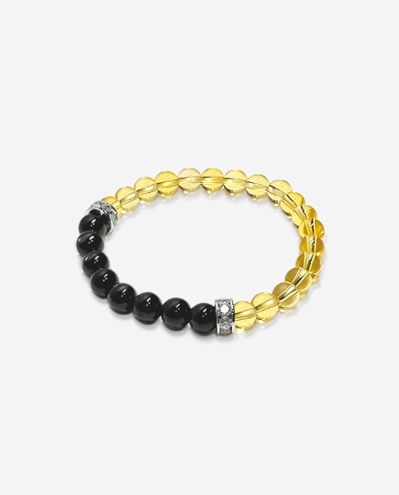 盛陽金曜 黃水晶x金運石 水晶手串 6mm