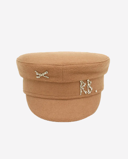 品牌RB水鑽字[毛料]軍官帽
