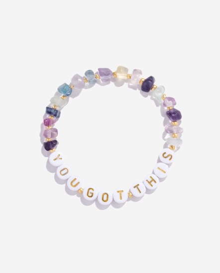 Fluorite瑩石You Got This串珠手鍊