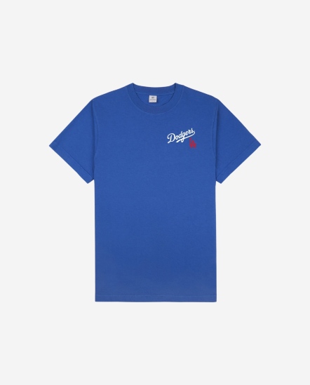 Dodgers Serif-道奇小字Logo短袖T/深寶藍
