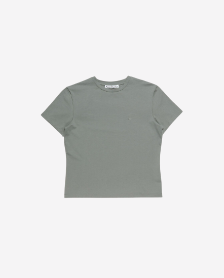 小方塊臉短袖T/微寬版/深灰